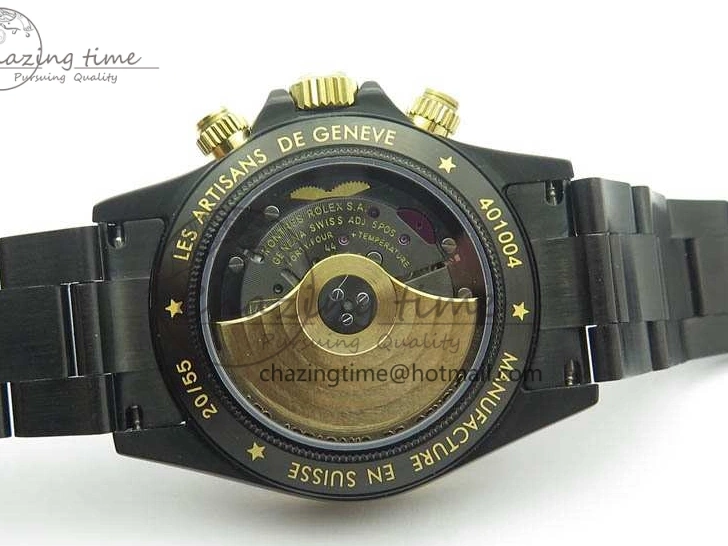 Bracelet Kravitz Daytona Black YG Best Maker On DLC DLC BP Dial Strap) A4130 Edition (Free Leather 0121